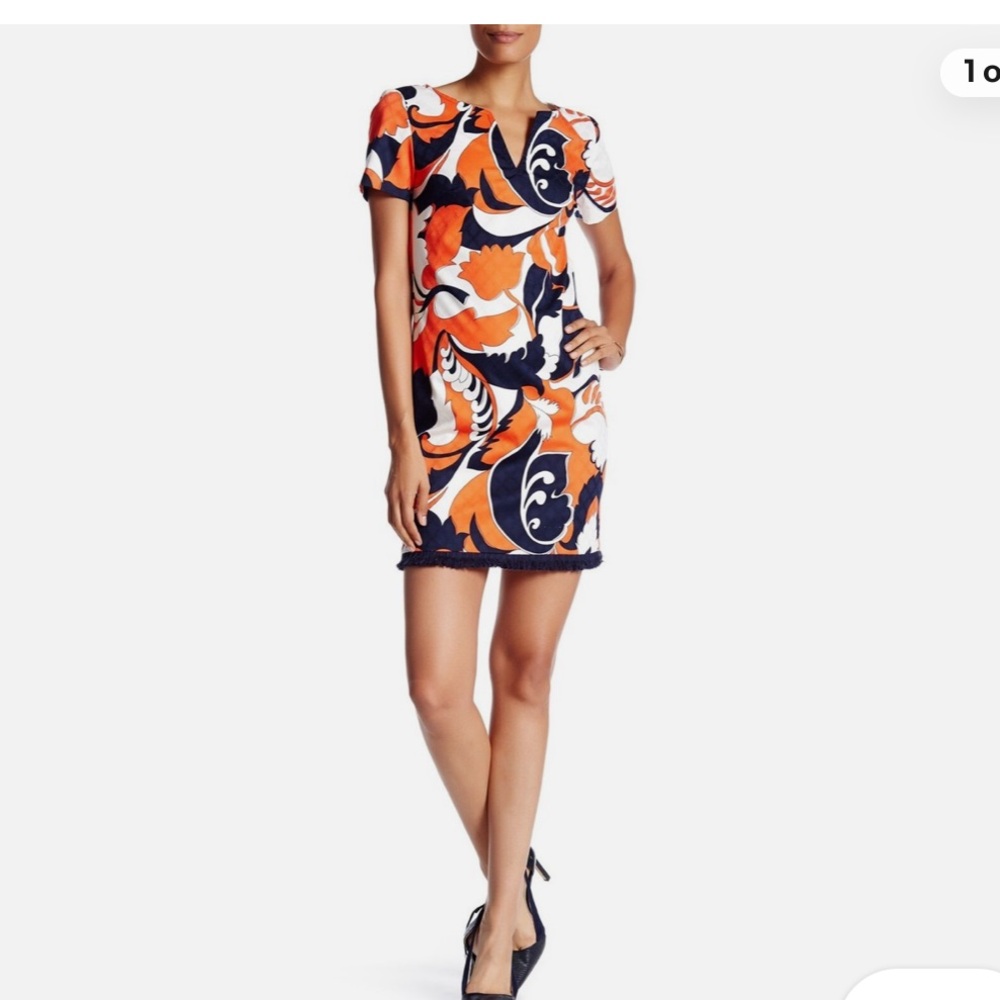 Trina Trunk Abstract Print Shift Dress